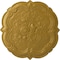Ekena Millwork Victorian Ceiling Medallion, Hand-Painted Pharaohs Gold, 24 3/8"OD x 1"P CM24VIPGS - alternate 1